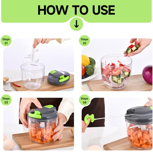 Manual Food Processor Vegetable Chopper