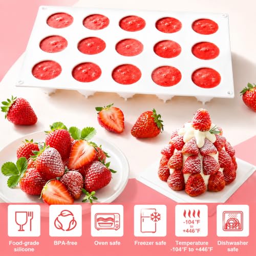 Strawberry Silicone Mold for Baking Mousse Cake