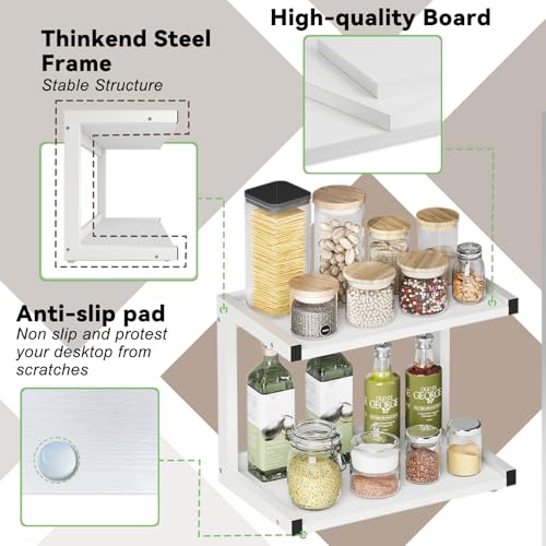 Kitchen Counter Shelf Organizer (White / Small)