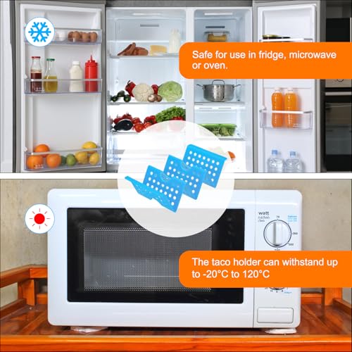 8 Pcs Taco Holder Stand (Blue)