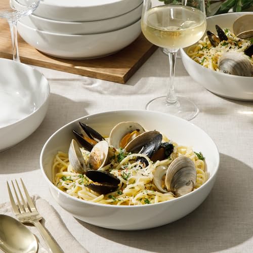 Zen Buffet Pasta Bowls Set of 6 (White (Pasta Bowl) / 41oz Pasta Bowl (Set of 6))