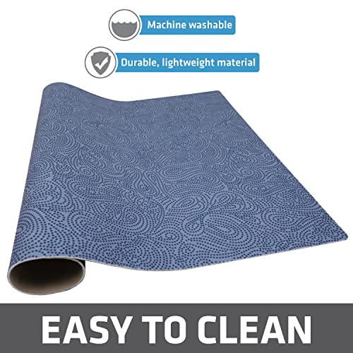 Jumbo XL Dish Drying Mat (Borage Blue Stucco / 19" x 24")
