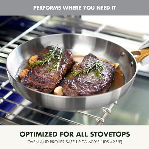 Stainless Steel Tri (10" & 12" Frying Pan Skillet Set / Stainless Steel)