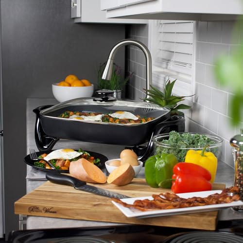 06852 16 Inch Electric Skillet with Glass Cover (Skillet)