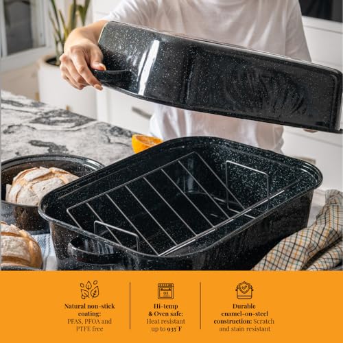 25 lb Rectangular Roaster Set