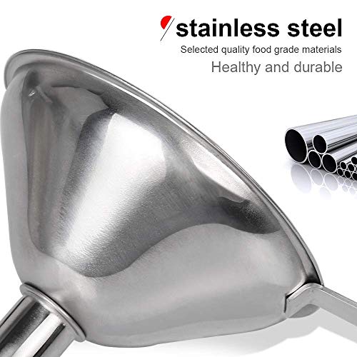 Kitchen Funnel for Filling Bottles (3PCS Long Handle Funnel Set)