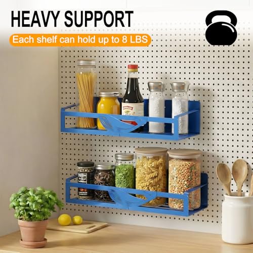 Magnetic Spice Rack for Refrigerator (Dark Blue-4 Pack)