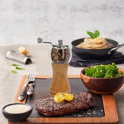 Salt and Pepper Grinder Set (2 Pieces-6 in-Wood)