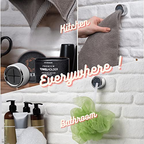 Towel Hooks Towel Holder (8 Pack / Chrome)