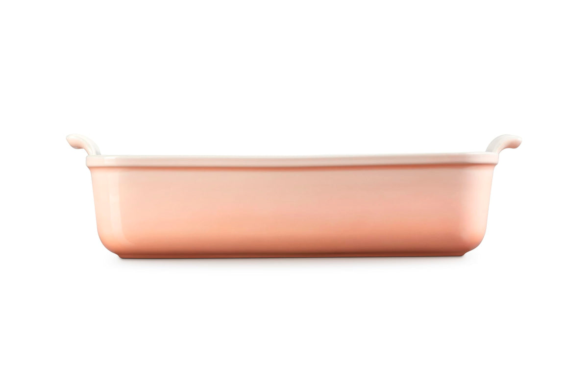 Stoneware Deep Rectangular Lasagna Dish (Peche)