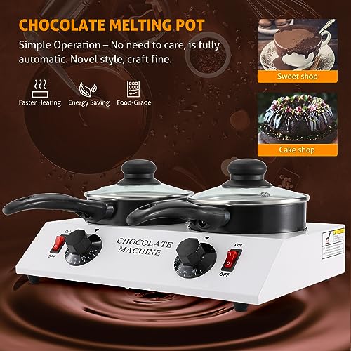 Chocolate Melting Pot Electric Chocolate Melter Warmer Dual (Double Pots)