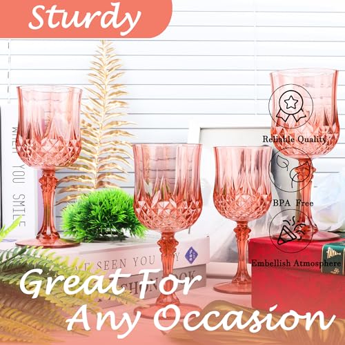 48Pack Plastic Wine Glasses (48 Count)