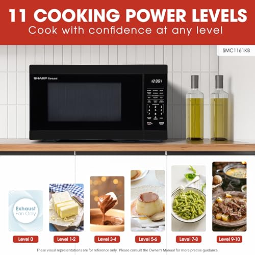 SMC1161KB 1.1 cu. ft. 1000W Black Countertop Microwave Oven (Black)