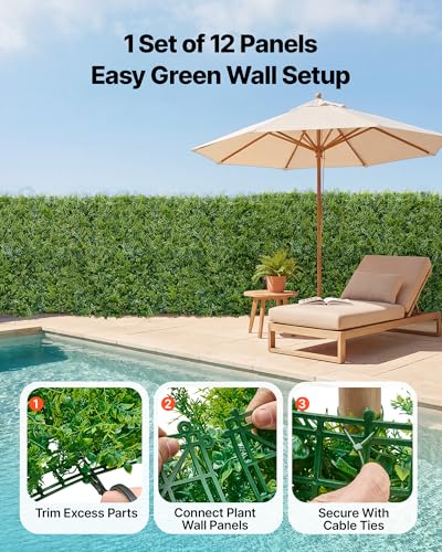 Artificial Plant Wall (Ferns / 20*20IN 12P)