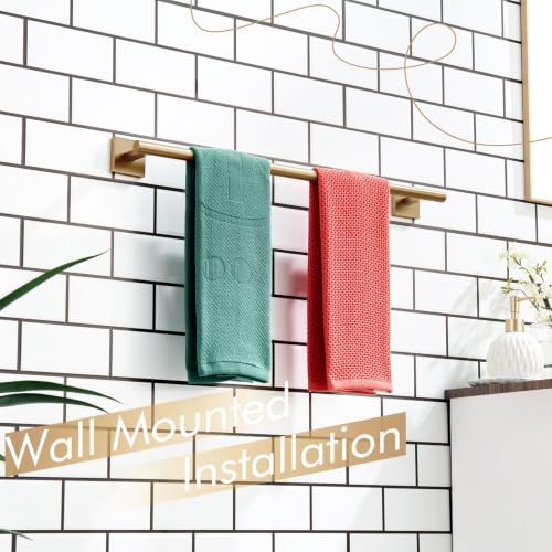Bathroom Towel Bar Bath Towel Holders for Toilet Kitchen Cabinet Wall Mount 24 Inch Champagne Bronze Stainless Steel B4005CPG (Champagne Bronze / 24-Inch)