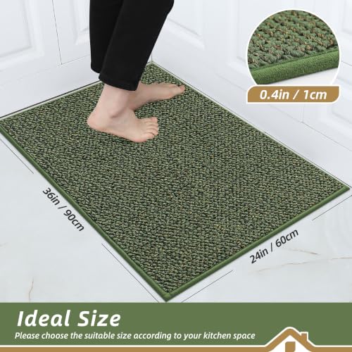 Kitchen Rugs 24"x36" (Green / 24" X 36" (Rectangular))