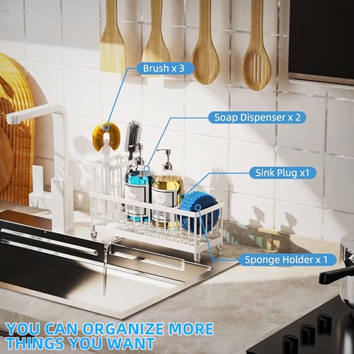 Extra Large Kitchen Sink Caddy (White)