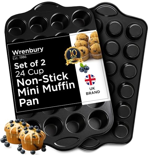 Mini Muffin Pan 24 Cup Set of 2