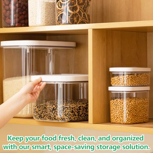 Airtight 12 Lbs Flour Sugar Storage Containers 6.34 Qt Rice Holder BPA Free (6.34Qt-Rectangle)