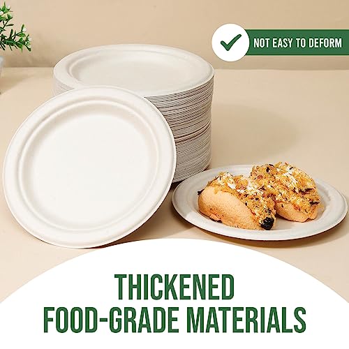 Brown Disposable Paper Plate 7 inch (Brown / 7 IN)