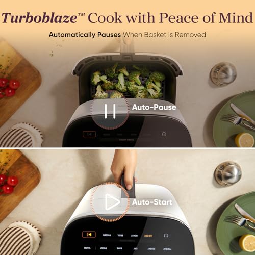 TurboBlaze Smart Air Fryer 6 Qt (Air fryer / Cream)