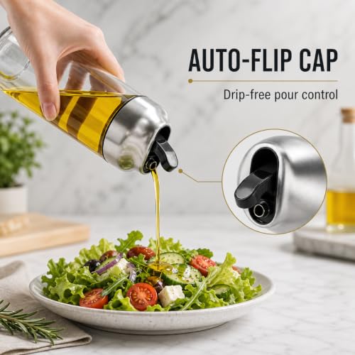 Olive Oil Dispenser (Silver / 14OZ Set of 2)