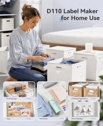 D110 Label Maker Machine with Tape