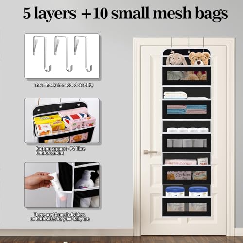 Over The Door Organizer (C Black / 2 Pack)