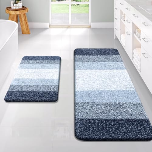 Bathroom Runner Rug 44x24 (44" X 24" / Navy Blue)