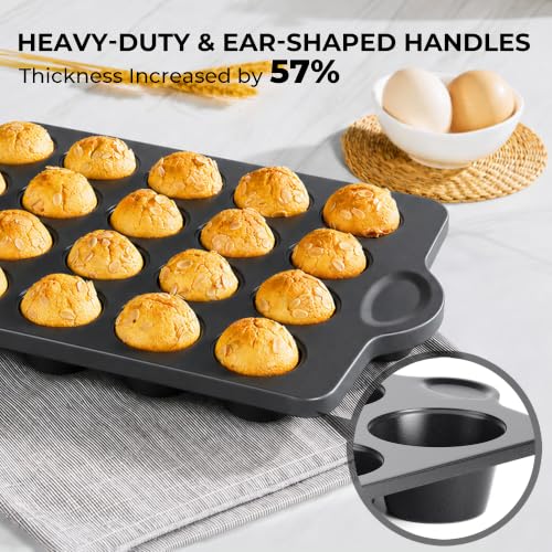 Mini 24 Ceramic Muffin Pan Set
