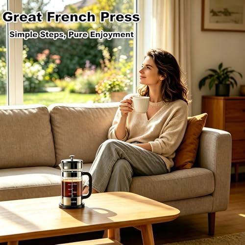 French Press Coffee Maker 34oz (New Style Dark Pewter / 34oz)