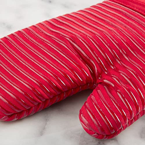 Quilted Cotton Terry Cloth Oven Mitt (Passion Red)