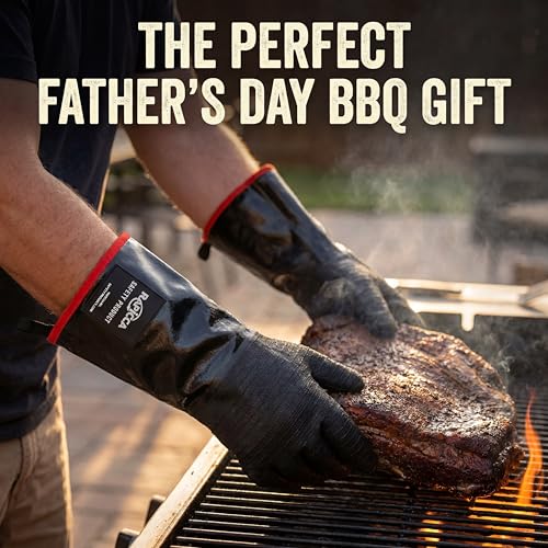 700°F Heat Resistant BBQ Grill Gloves (10/XL (17 in, 700 °F))