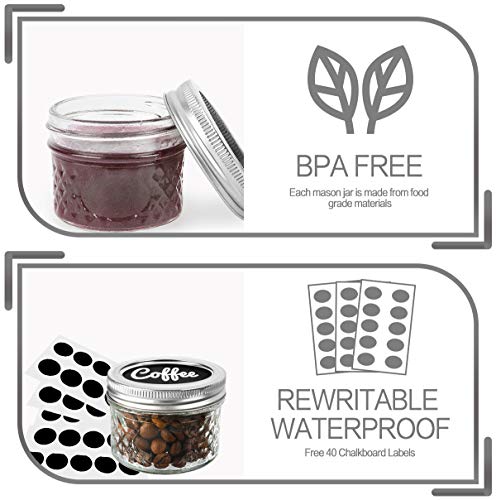 40 PACK Mason Jars