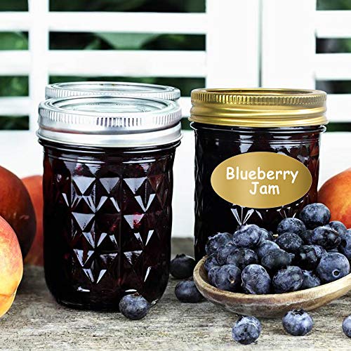 Mason Jars 8 oz (8 oz- 24 Pack)