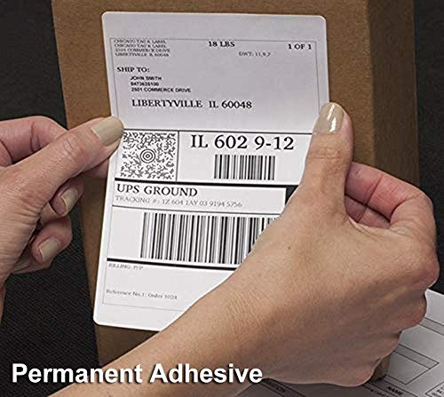 Fanfold 4 x 6 Direct Thermal Shipping Labels with Perforations (2 Stacks=2000 Labels / Fanfold)