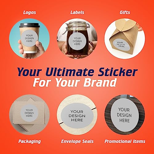 Custom Vinyl Stickers Your Image (100 Count)