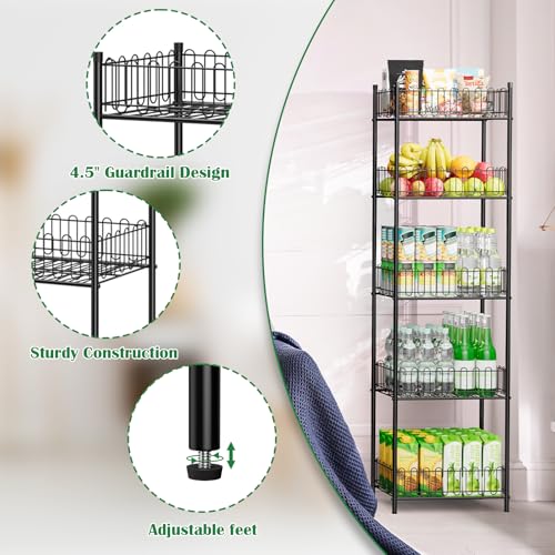 Soda Can Organizer for Pantry 5 Tier Water Bottle Organizer Holder for Tumbler Travel Mug Cup