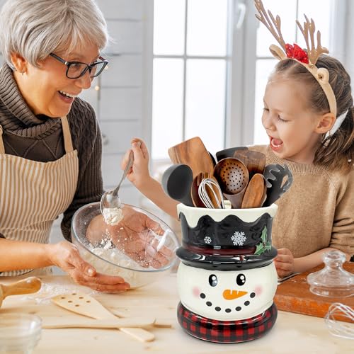 Christmas Kitchen Decor (Christmas Snowman White)