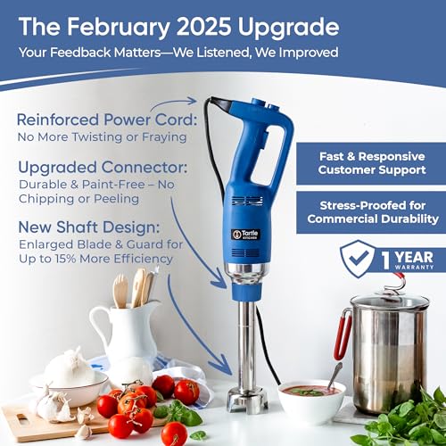 TK Commercial Immersion Blender 500W Heavy Duty for Restaurants