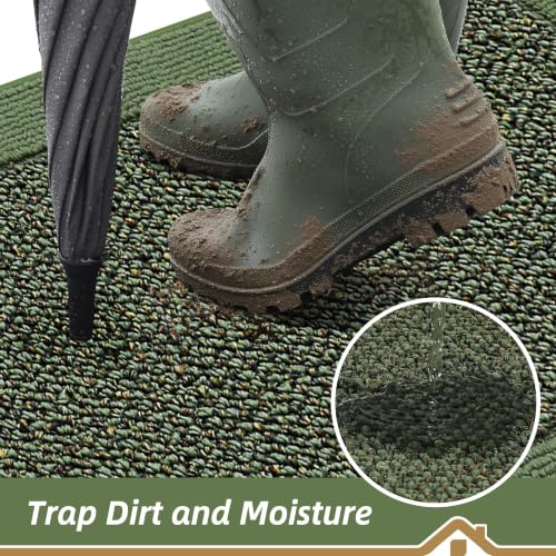 Indoor Door Mat 20" x 48" (Green / 20" X 48" (Rectangular))