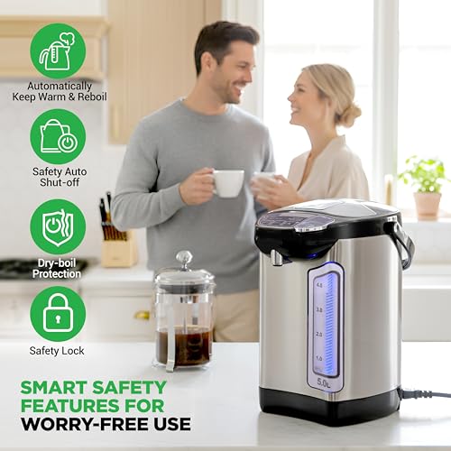 Electric Water Boiler and Warmer (5.3 Quarts)