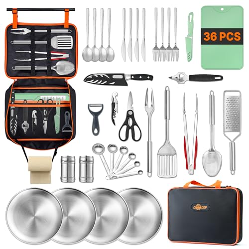 Portable Camping Cooking Utensils Set 36PCS (36pcs)