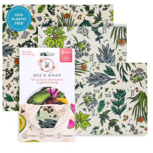 Beeswax Food Wraps (Herb Garden / Small, Medium, Large)