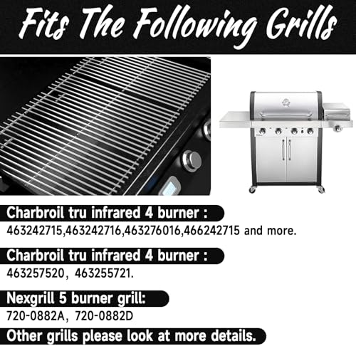 17" x 28.5'' Stainless Steel Grill Grates for Charbroil (17''D x 28.5''W)