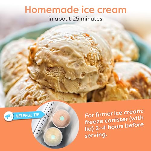 Electric Ice Cream Maker (4 Qt / Aqua/White Wood)