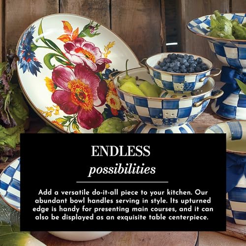 Enamel Abundant Bowl (White Flower Market)