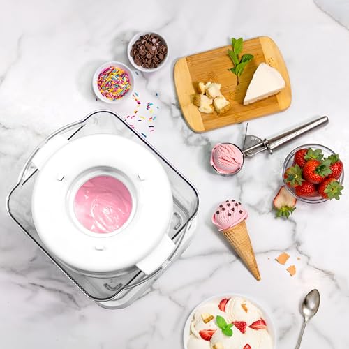 Electric Ice Cream Maker (2 QT / Stainless White)