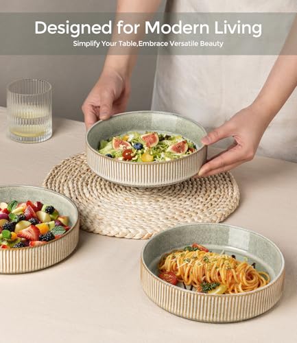 7.5 Inch Pasta Bowls Set of 4 (Set of 4 / Sage Desert)