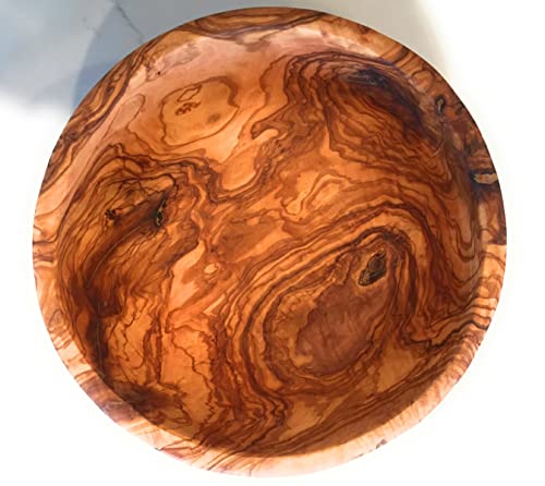 12" Artisan Olive Wood Serving Bowl (XXL 12 inch)